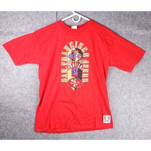 Vintage San Francisco 49ers Shirt Men's XL NUTMEG 1992 Single Stitch Spellout